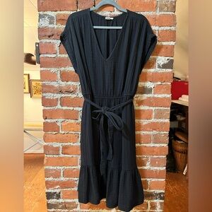 Gap 100% cotton gauze sleeveless black dress